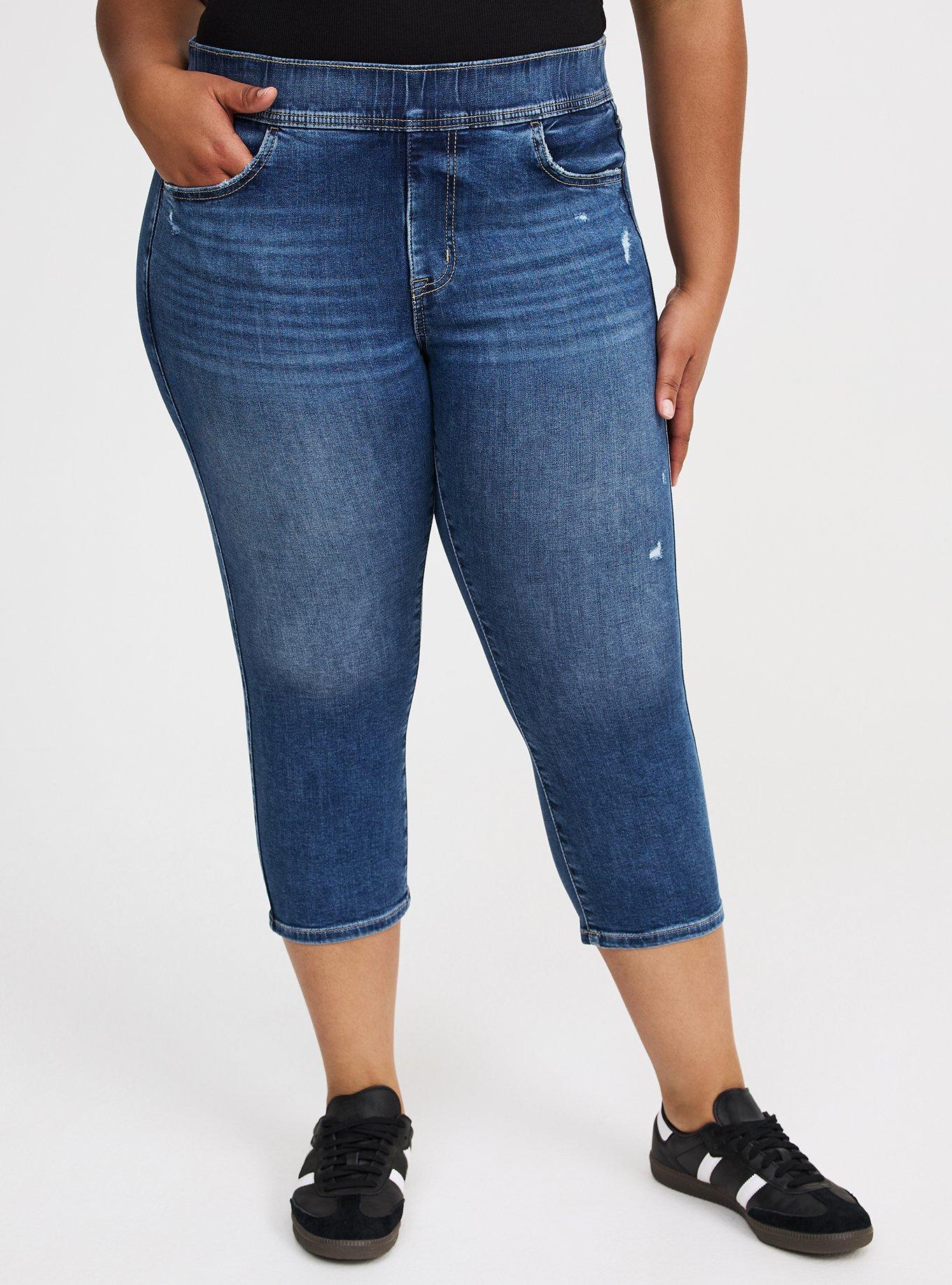 High-Rise Cropped Skinny Lean Jean