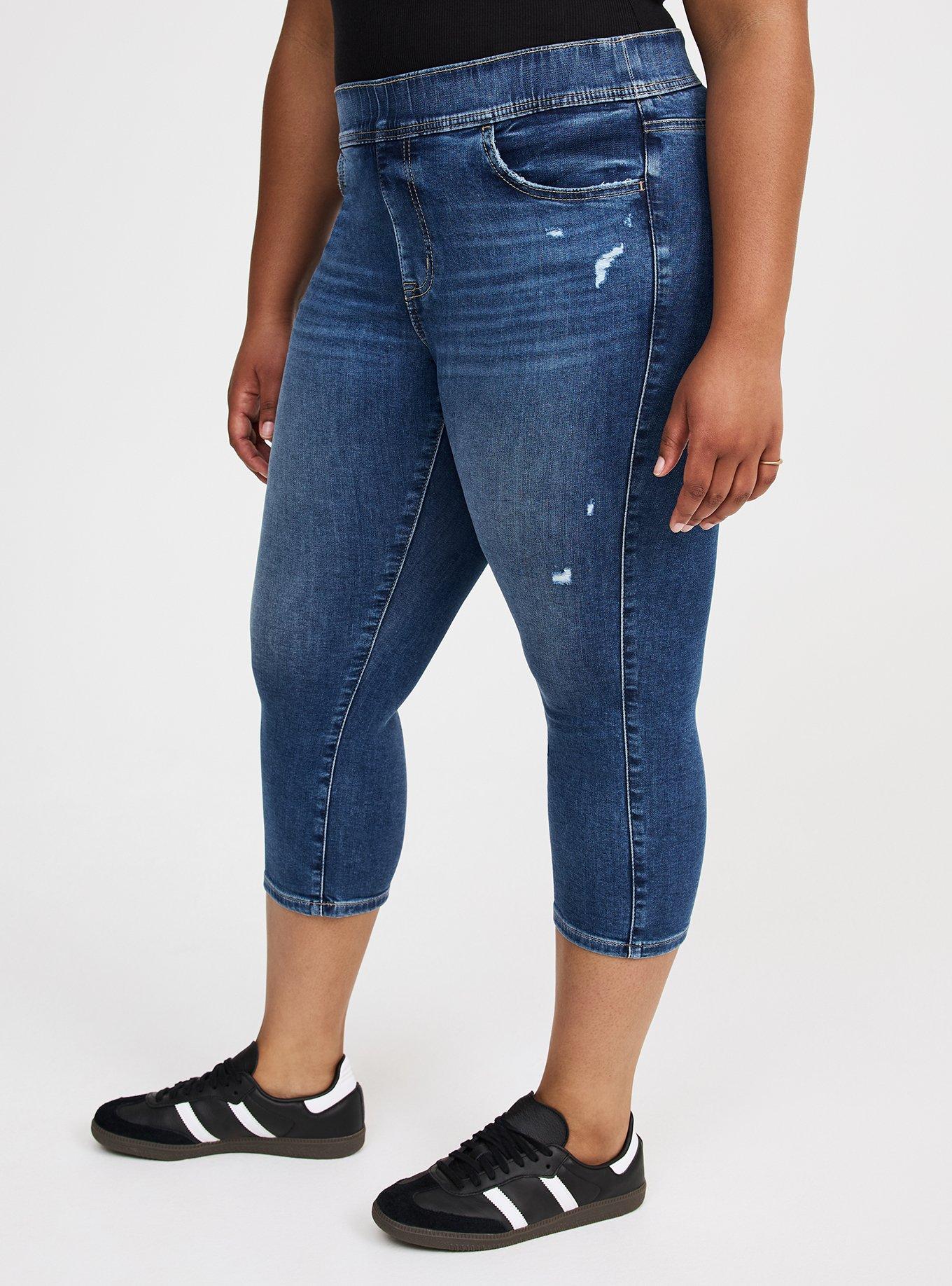 High-Rise Cropped Skinny Lean Jean