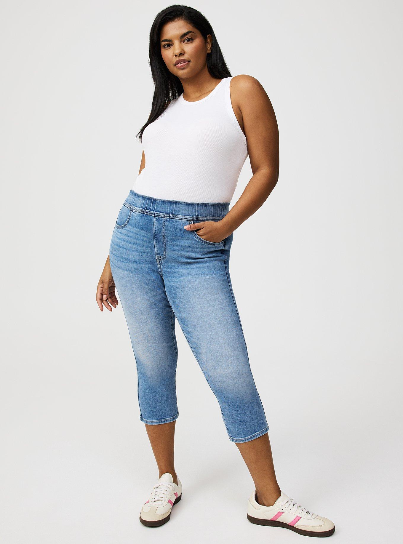 High-Rise Cropped Skinny Lean Jean