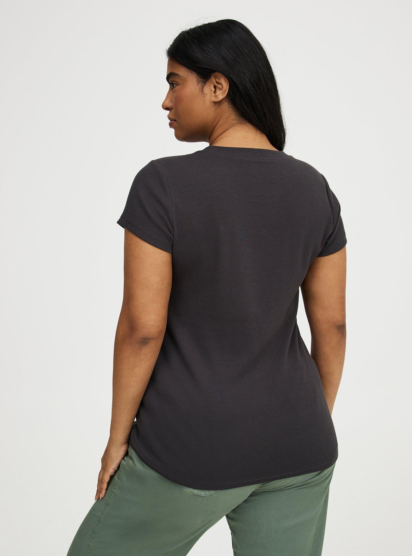 Heritage Rib Crew Tee, PHANTOM, alternate