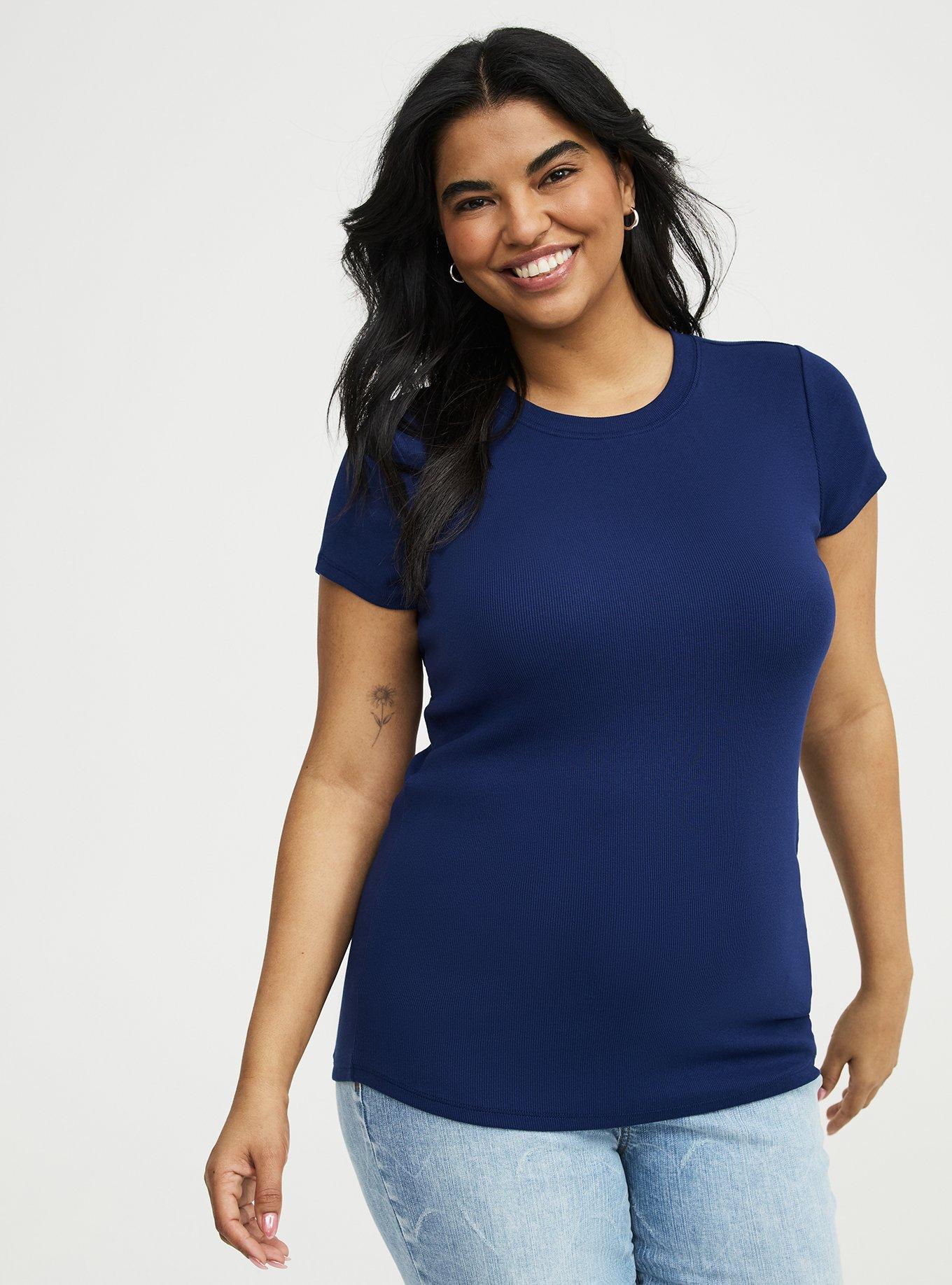 Heritage Rib Crew Tee, MEDIEVAL BLUE, hi-res