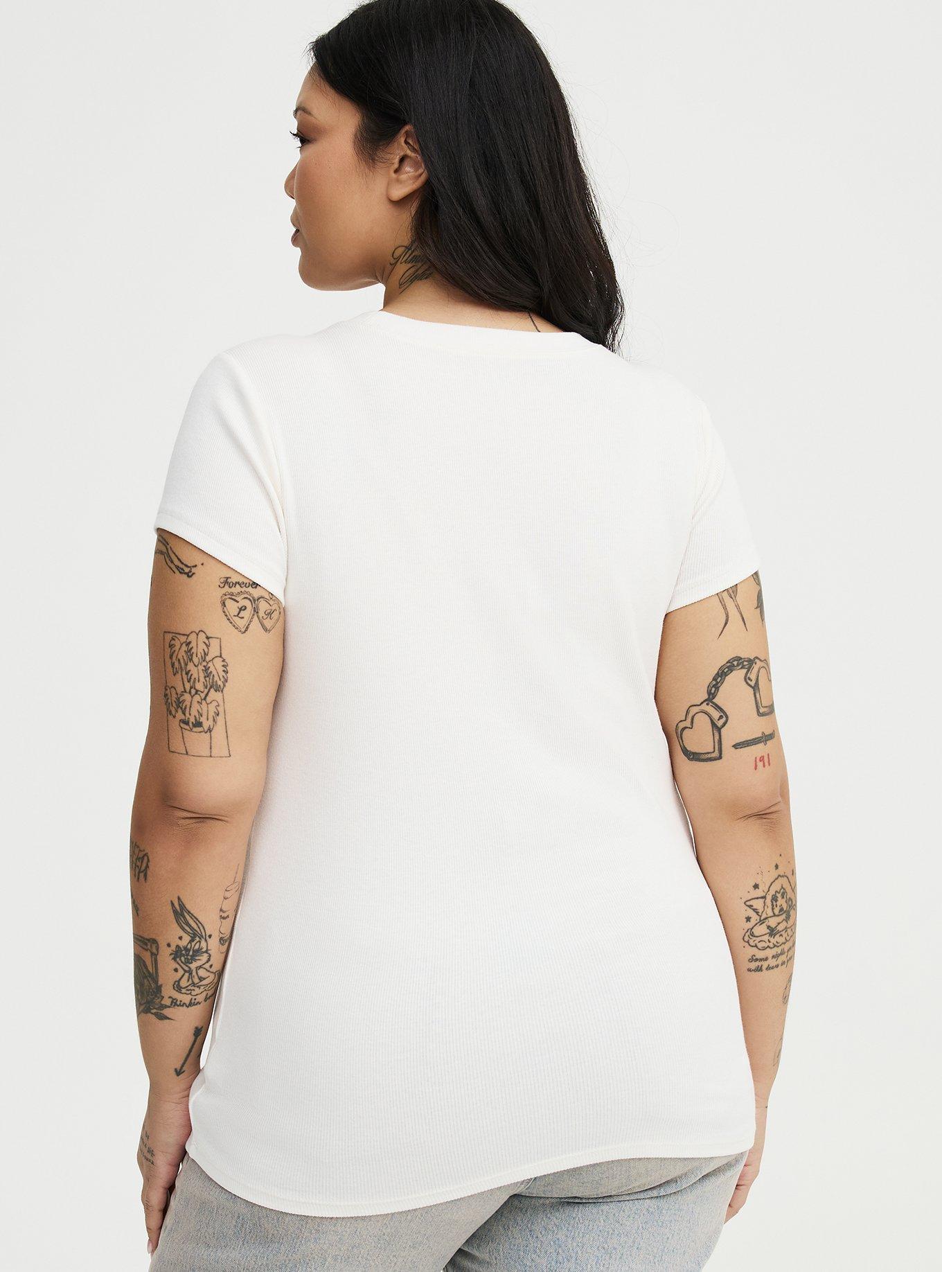 Heritage Rib Crew Tee, WHISPER WHITE, alternate