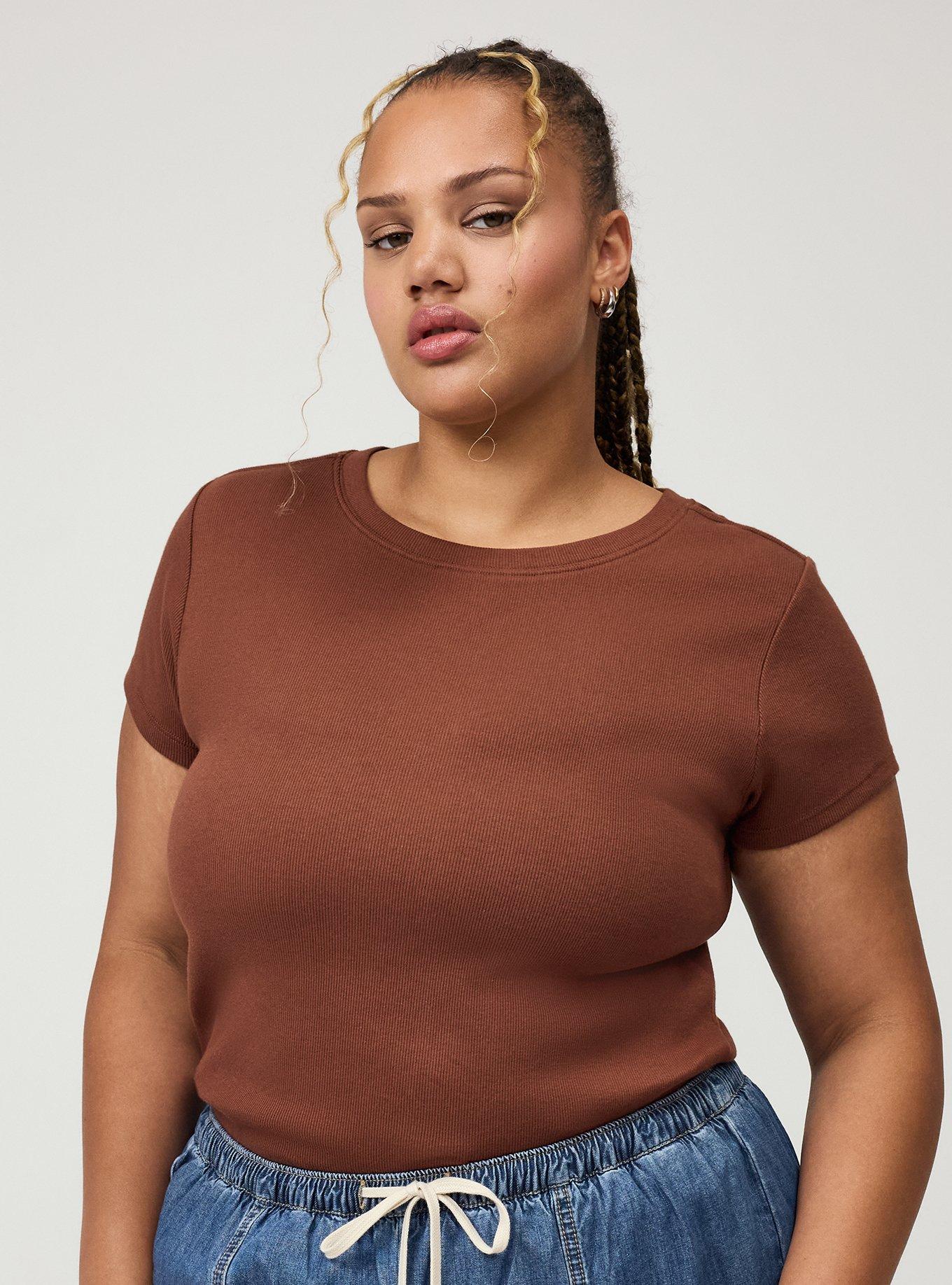 Heritage Rib Crew Tee, CAPPUCCINO, alternate