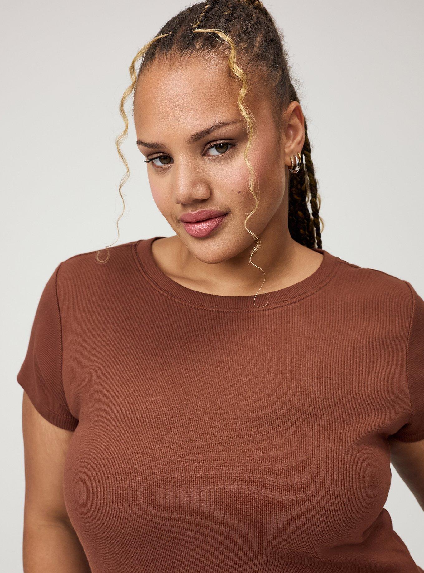 Heritage Rib Crew Tee, CAPPUCCINO, alternate