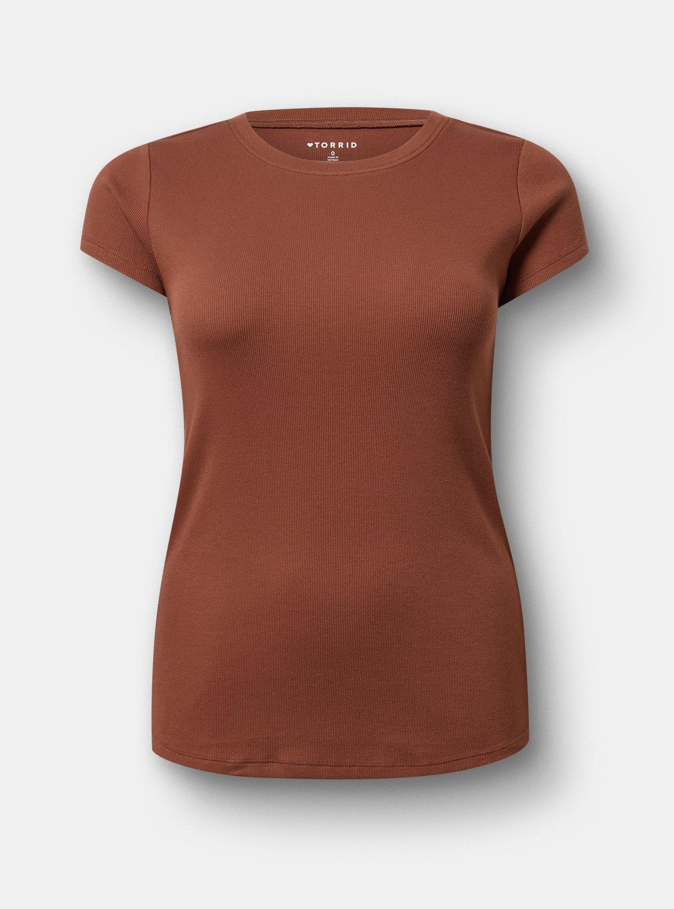 Heritage Rib Crew Tee, CAPPUCCINO, hi-res