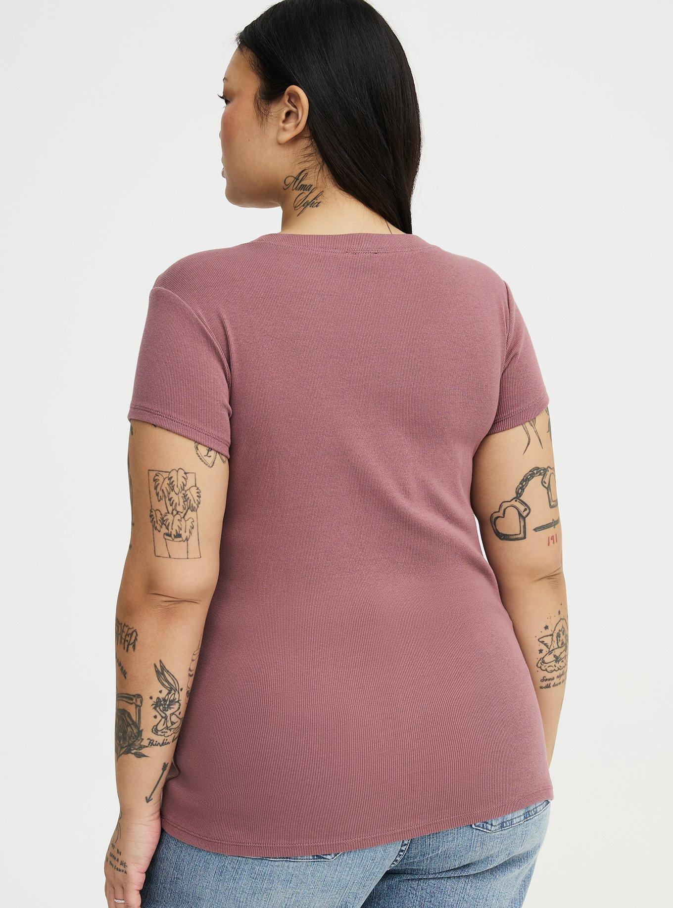 Heritage Rib Crew Tee, ROSE TAUPE, alternate