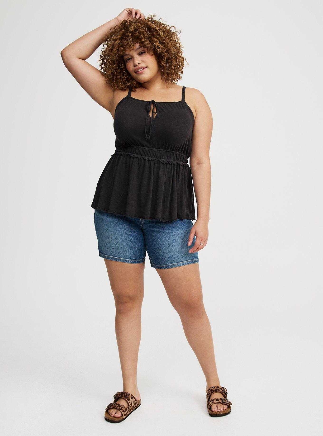 Drawstring Cami Babydoll Top