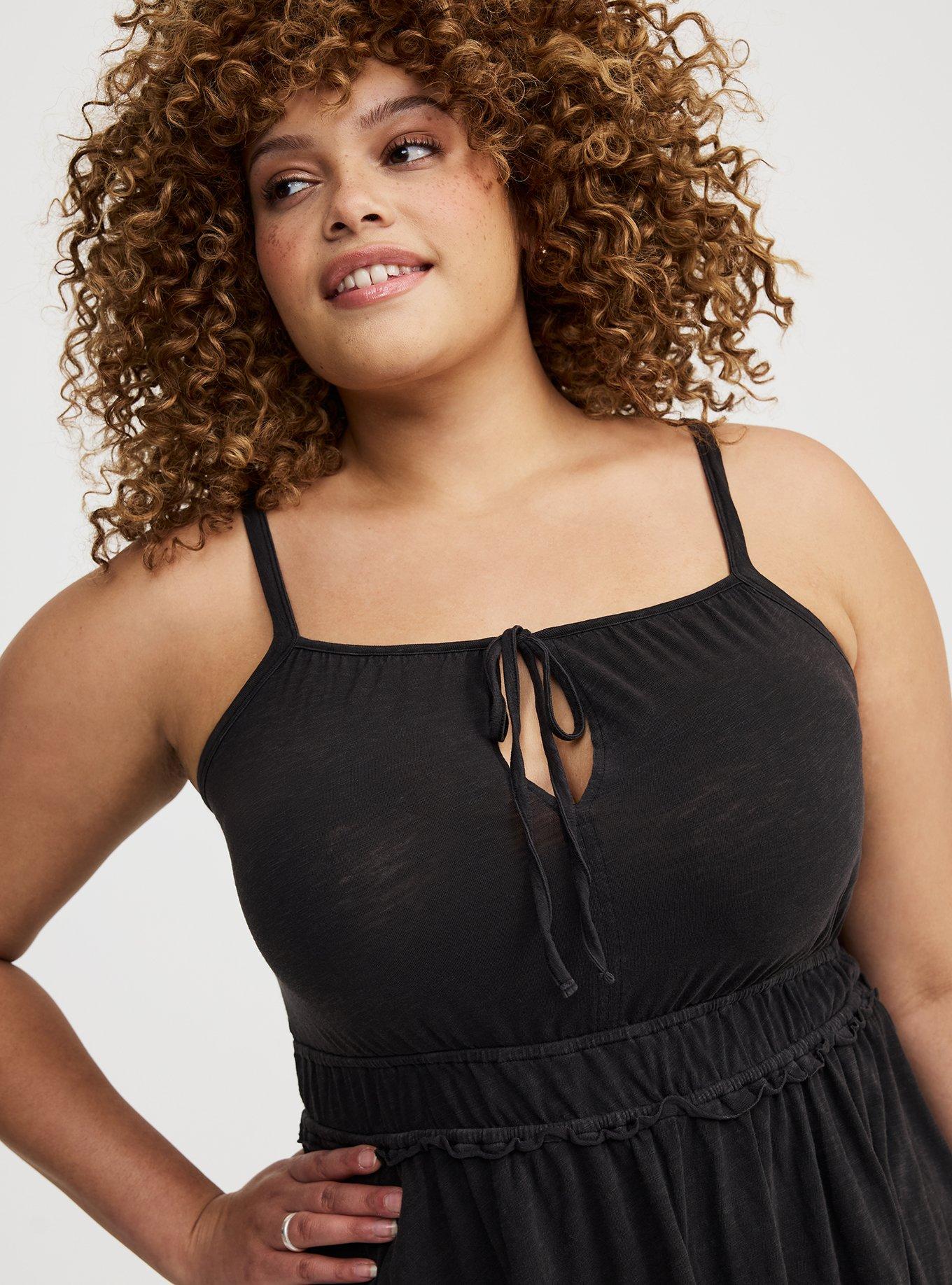 Drawstring Cami Babydoll Top