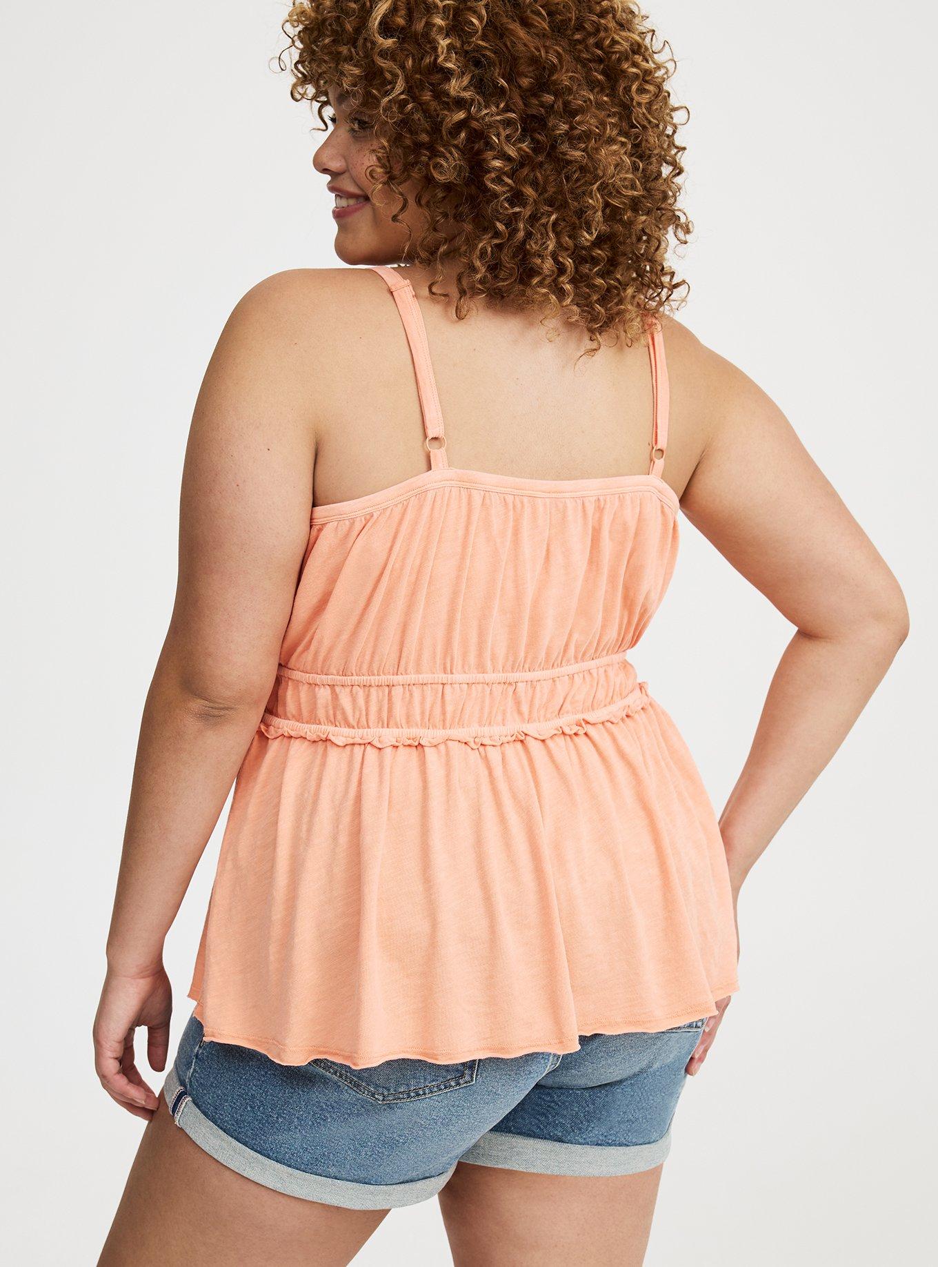 Drawstring Cami Babydoll Top