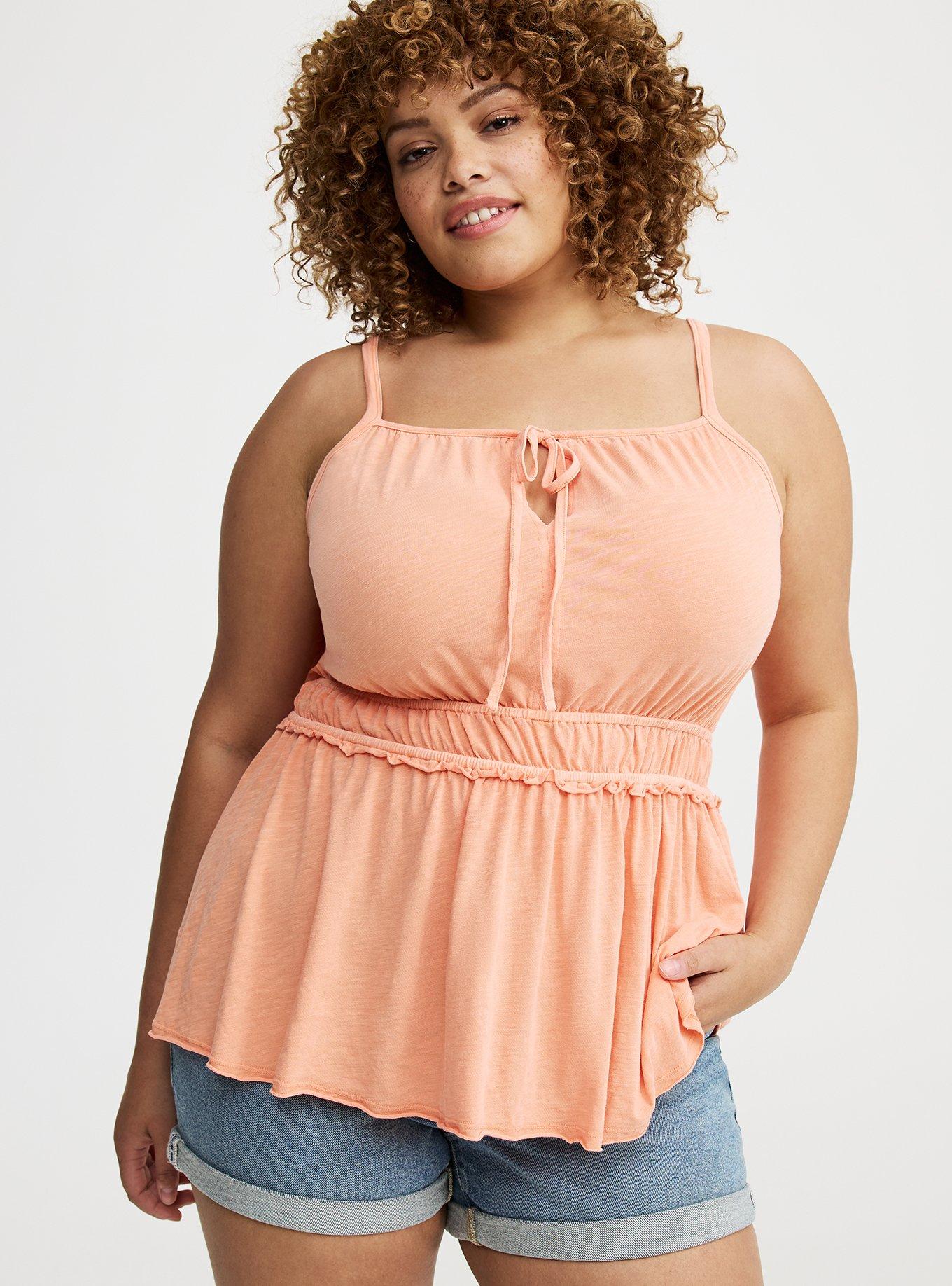 Drawstring Cami Babydoll Top