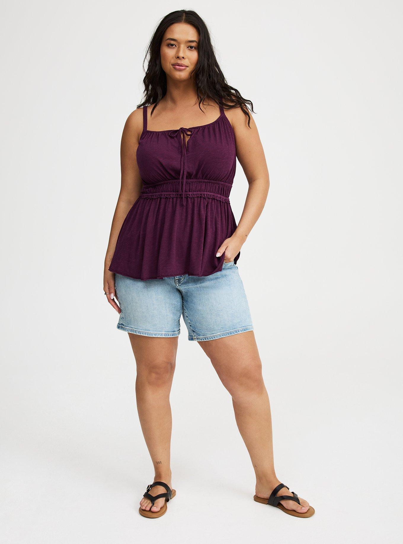Drawstring Cami Babydoll Top