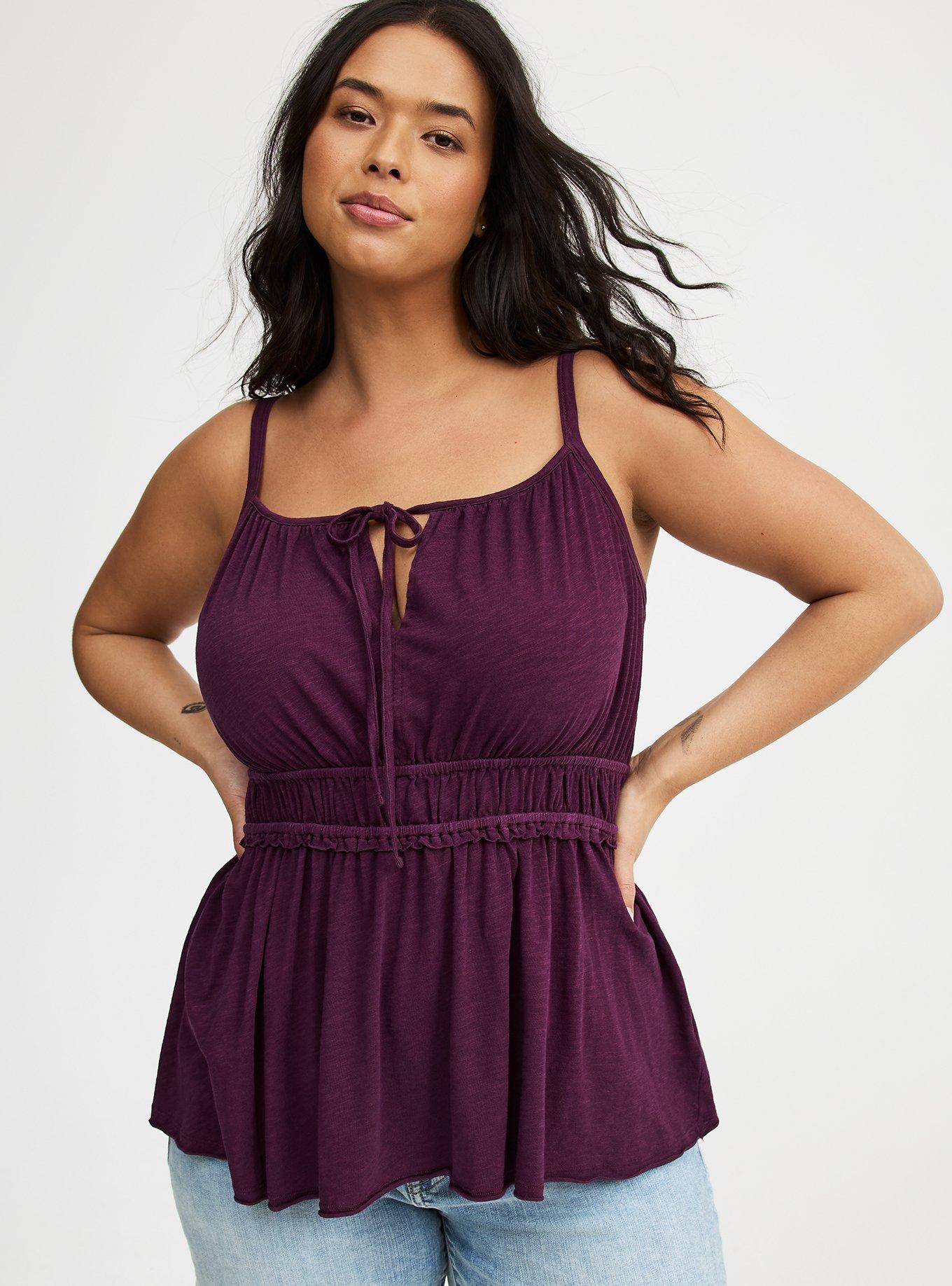 Drawstring Cami Babydoll Top