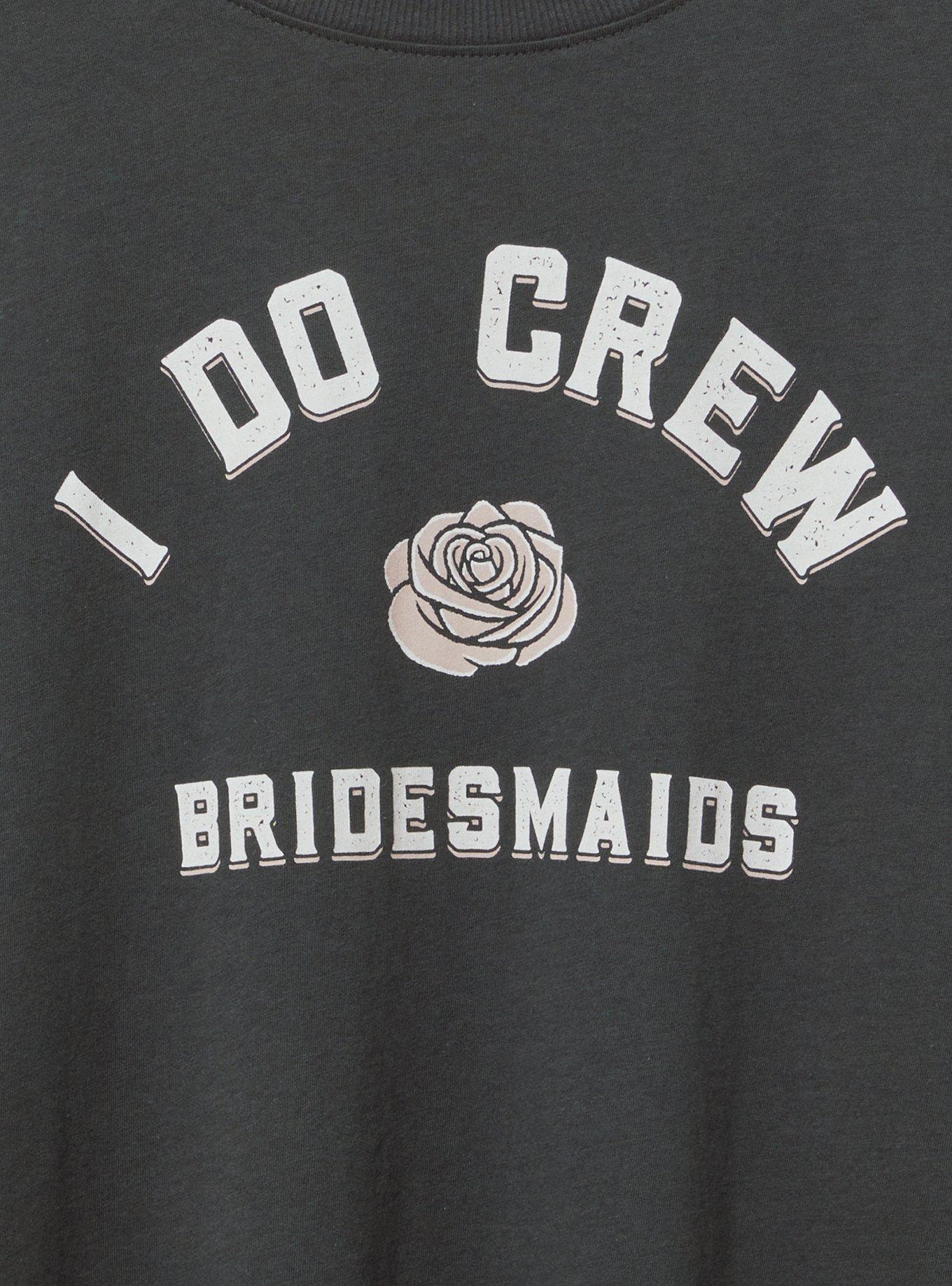 I Do Crew Bridesmaid Oversized Heritage Jersey Tunic Tee