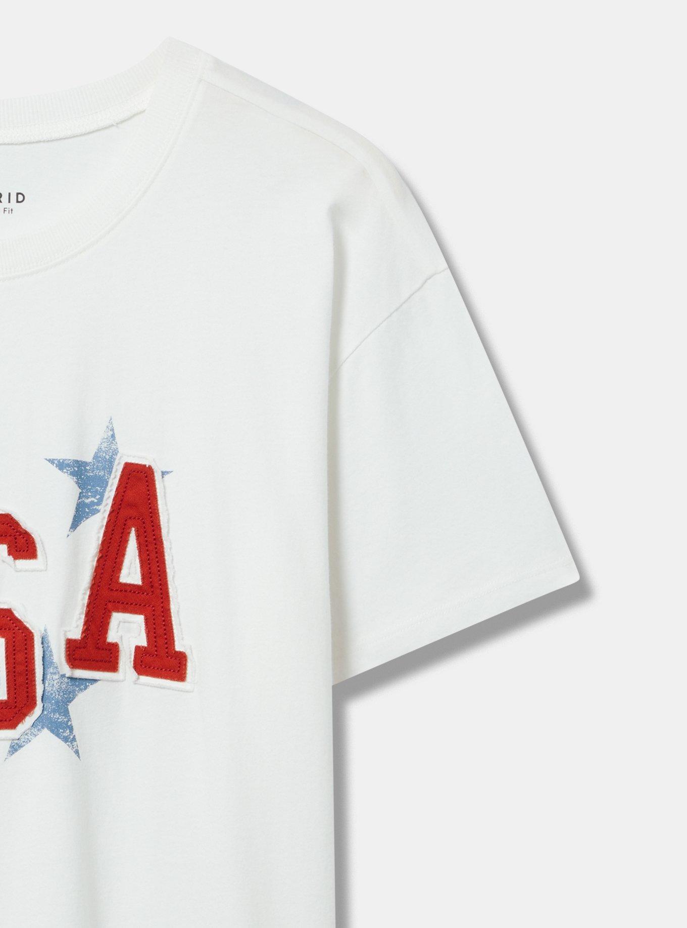 USA Relaxed Heritage Jersey Crew Tee