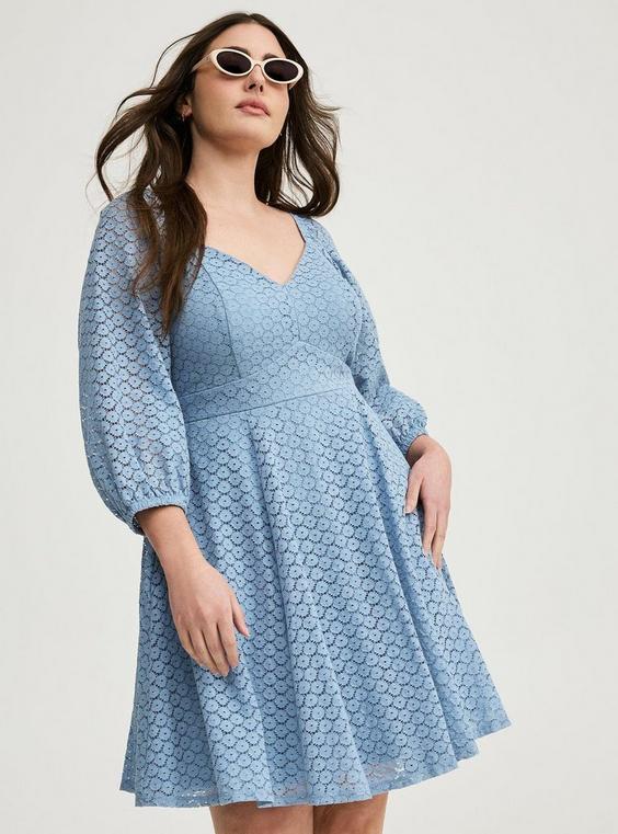 Plus Size - Sweetheart Skater Mini Dress - Torrid Plus Size - Sweetheart Skater Mini Dress - Torrid