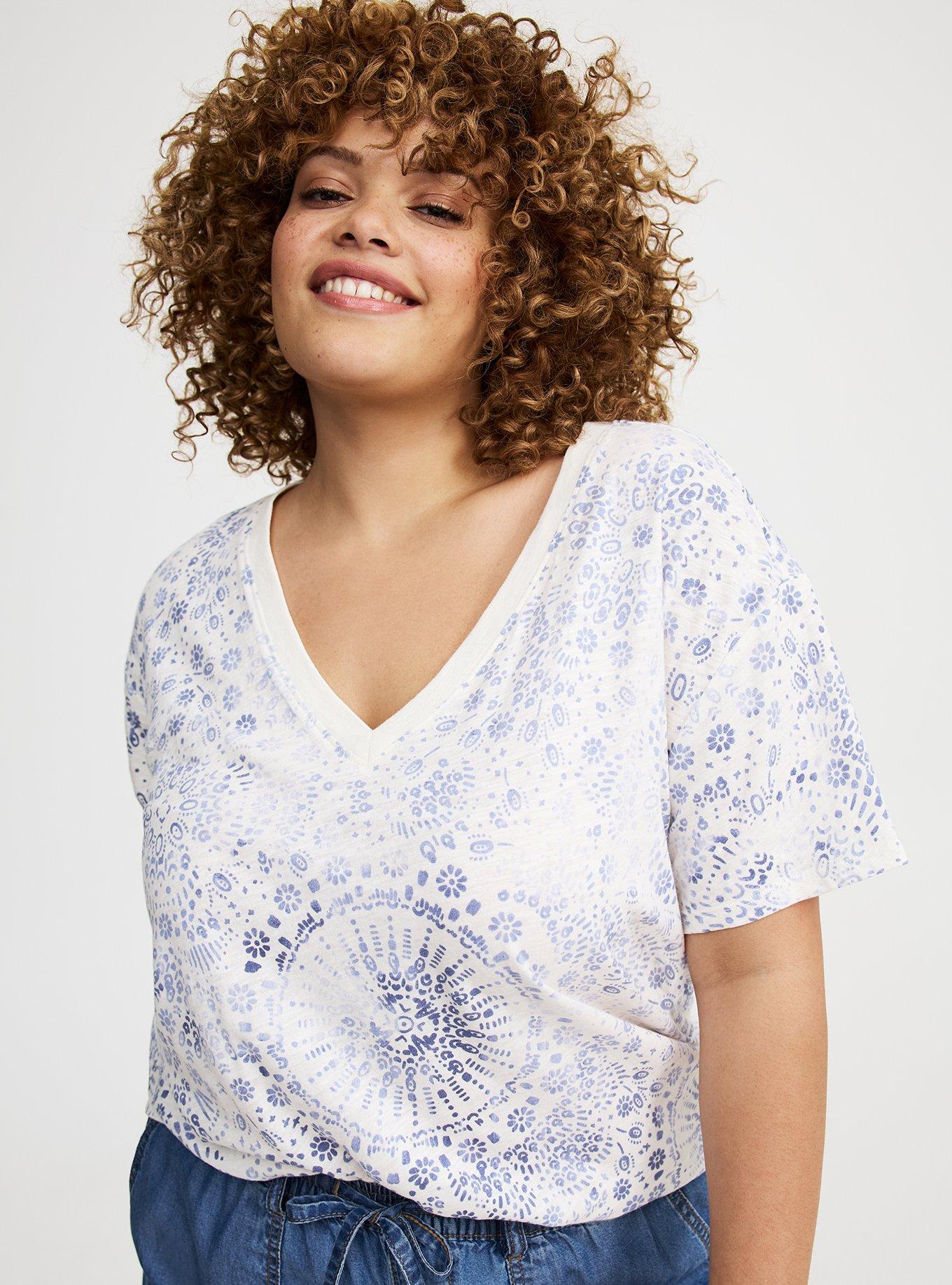 Heritage Slub Relaxed V-Neck Tee