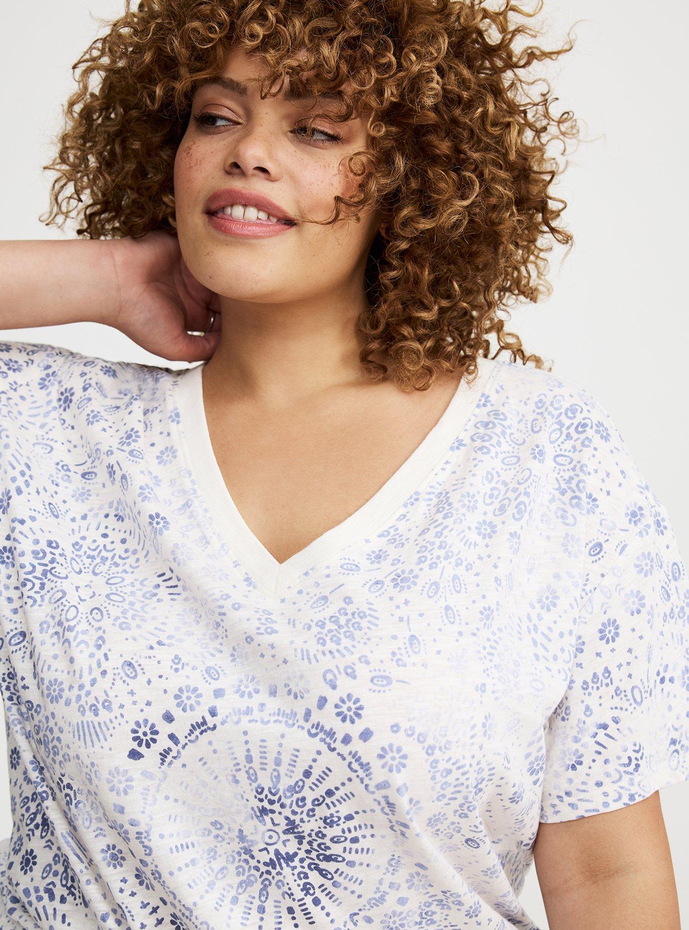 Heritage Slub Relaxed V-Neck Tee