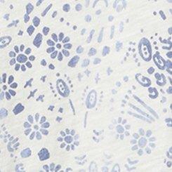 Heritage Slub Relaxed V-Neck Tee, WASHED MANDALA WHISPER WHITE, swatch