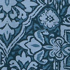 Heritage Slub V-Neck Relaxed Tee, PRETTY MEDALLION TEAL, swatch