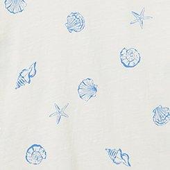 Heritage Slub V-Neck Relaxed Tee, SOLEI SHELLS BLUE, swatch