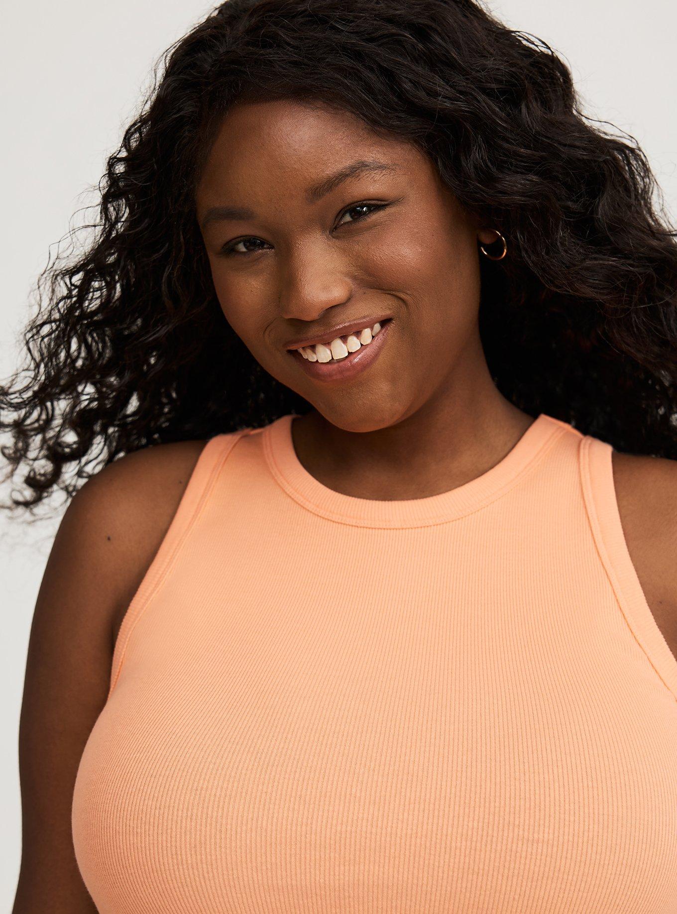 Heritage Rib High-Neck Crop Tank