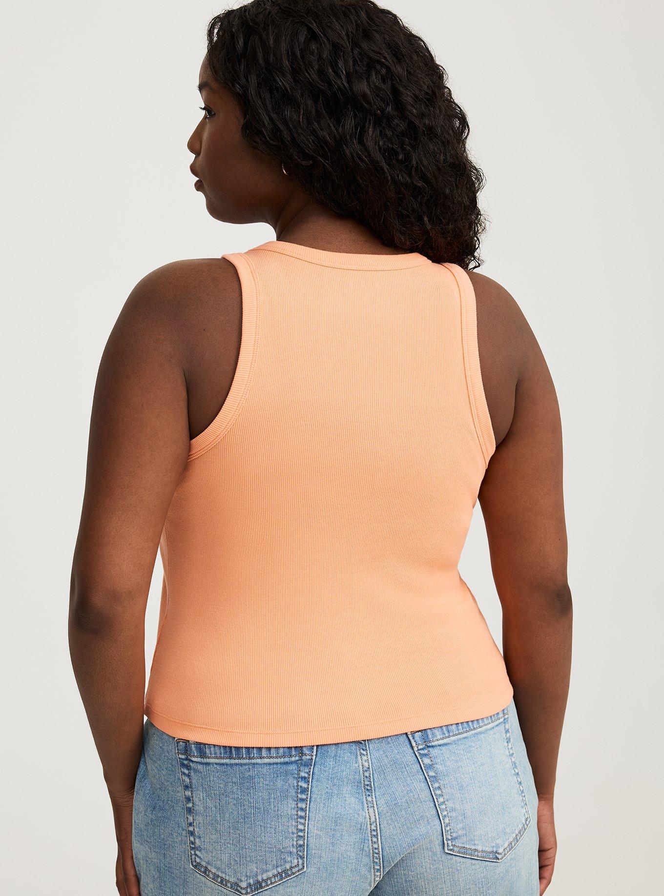 Heritage Rib High-Neck Crop Tank