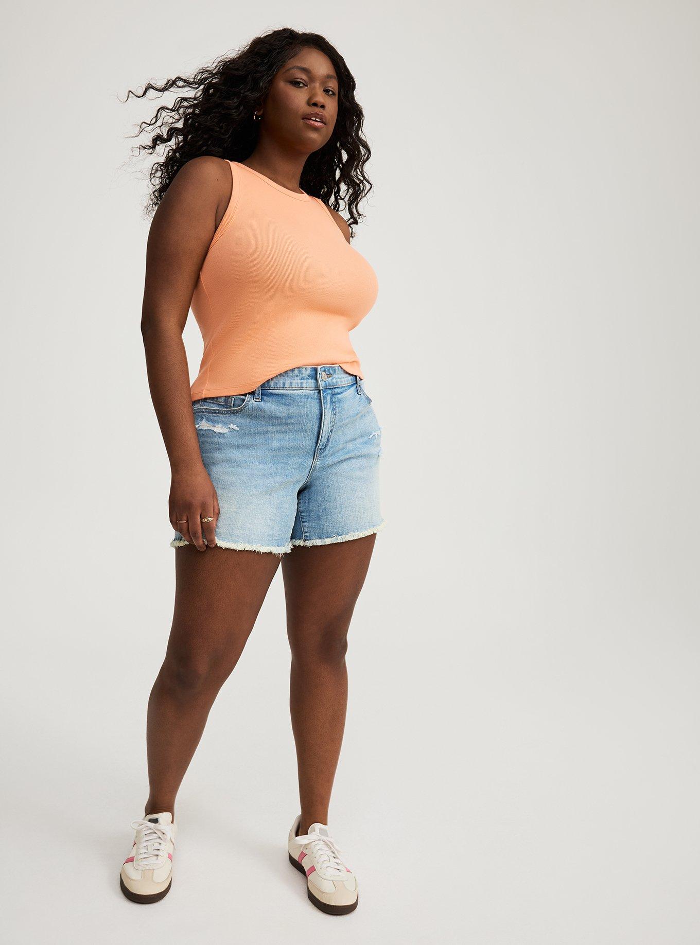 Heritage Rib High-Neck Crop Tank