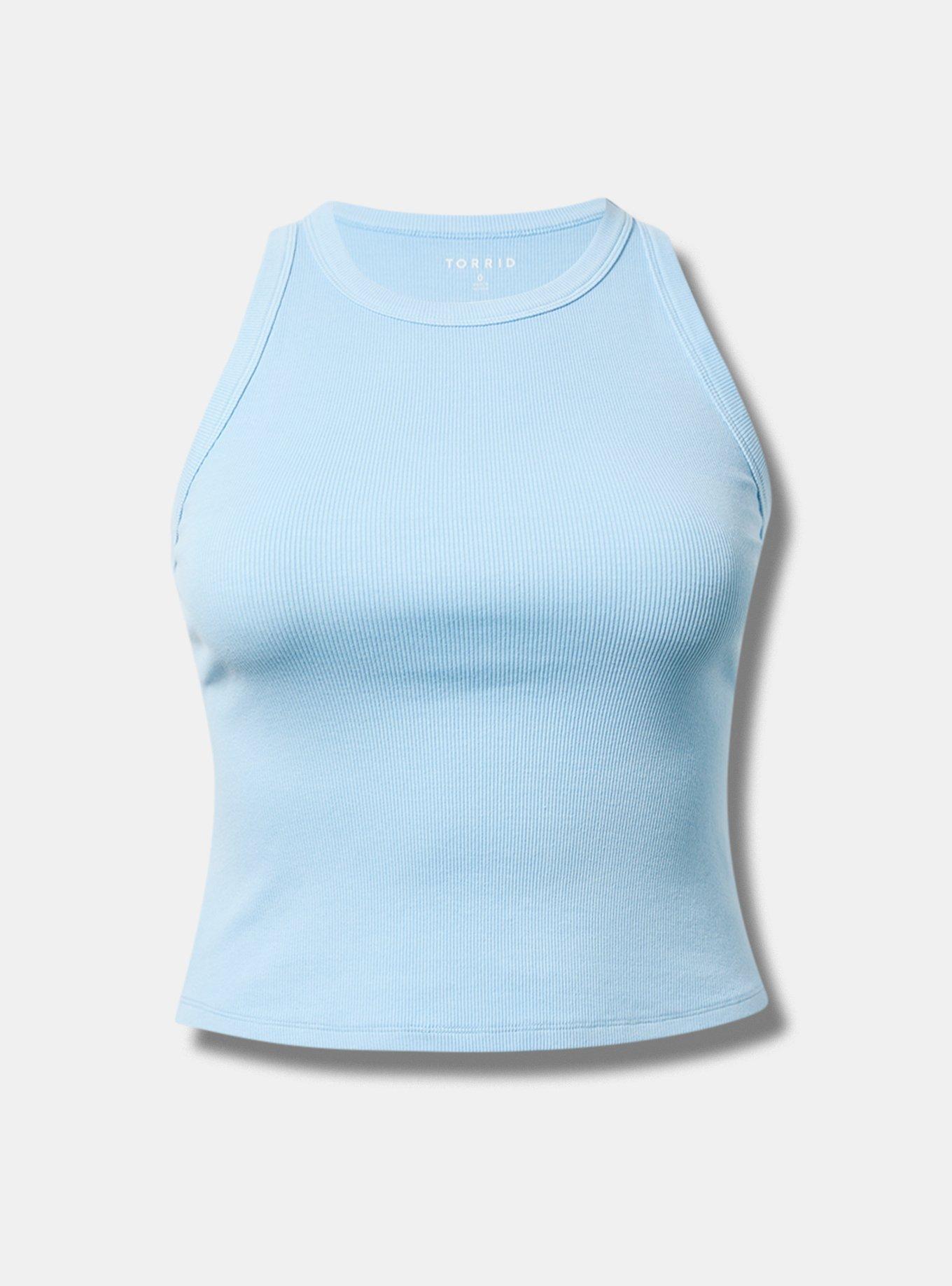 Heritage Rib High-Neck Crop Tank
