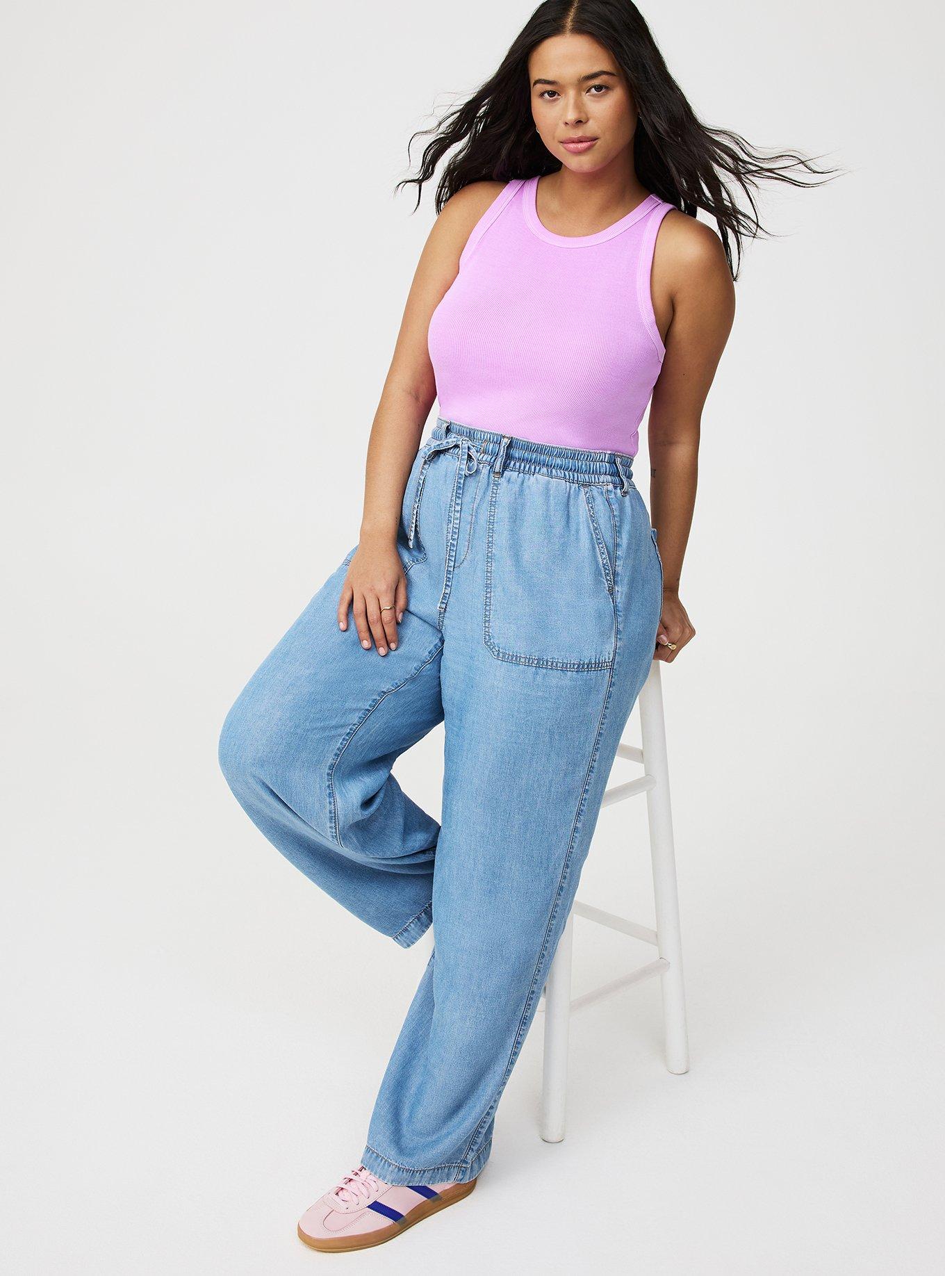 Heritage Rib High-Neck Crop Tank