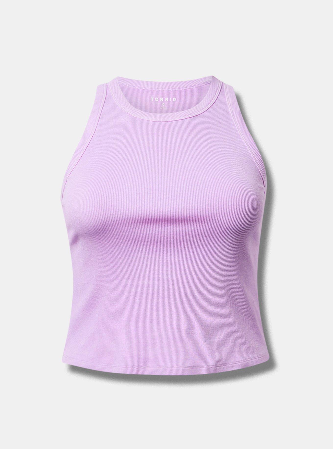 Heritage Rib High-Neck Crop Tank