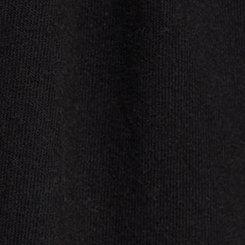 Cotton Crew Babydoll Top, DEEP BLACK, swatch