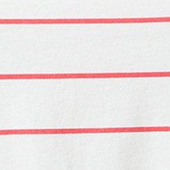 Cotton Crew Babydoll Top, KAI STRIPE HONEYSUCKLE, swatch