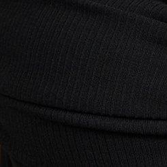 Plus Size Off-Shoulder Twist Top, DEEP BLACK, swatch