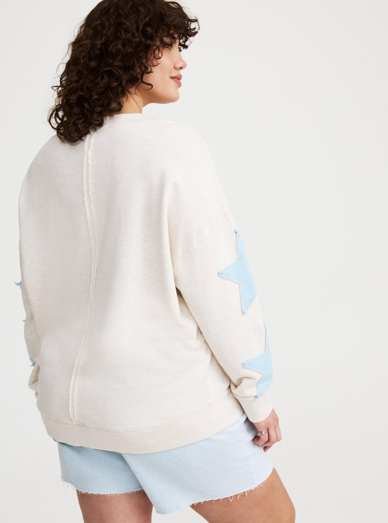 Oversized V-Neck Sweatshirt