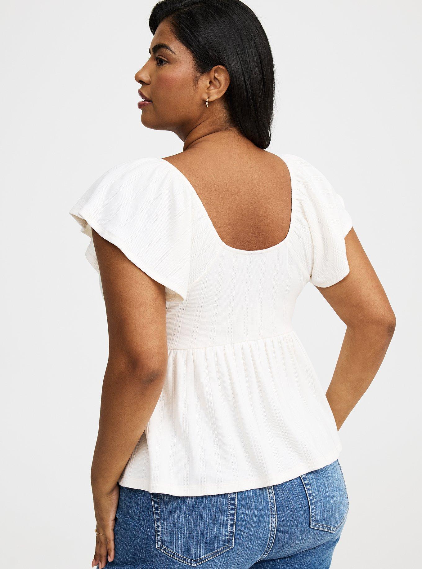 Sweetheart Flutter Sleeve Babydoll
