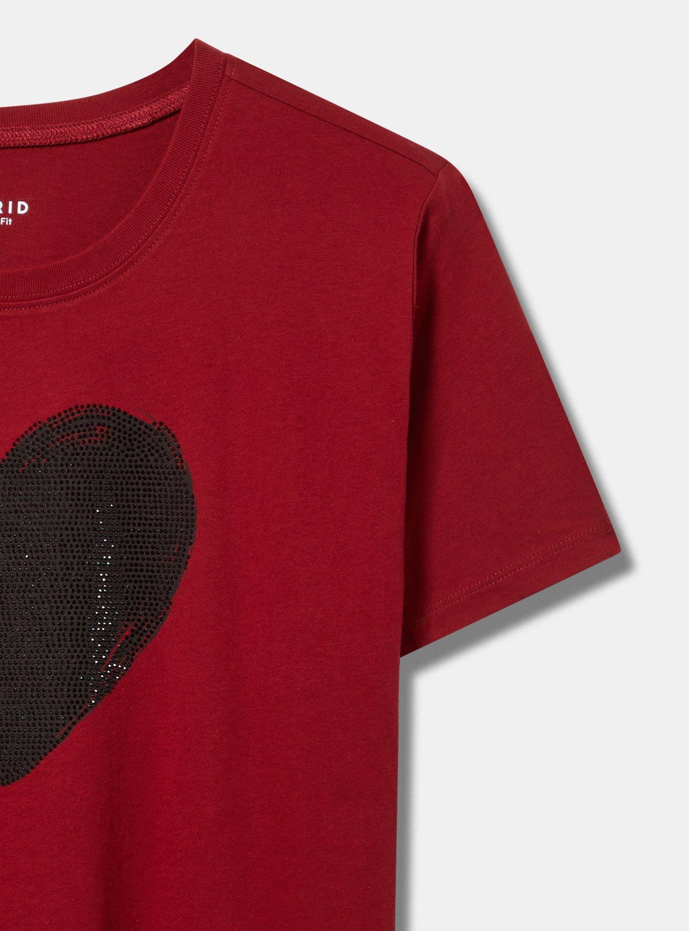 BRUSH HEART CLASSIC FIT HERITAGE JERSEY CREW TEE