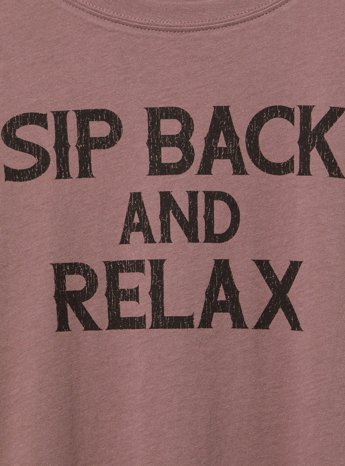 SIP BACK RELAX CLASSIC FIT HERITAGE JERSEY CREW TEE
