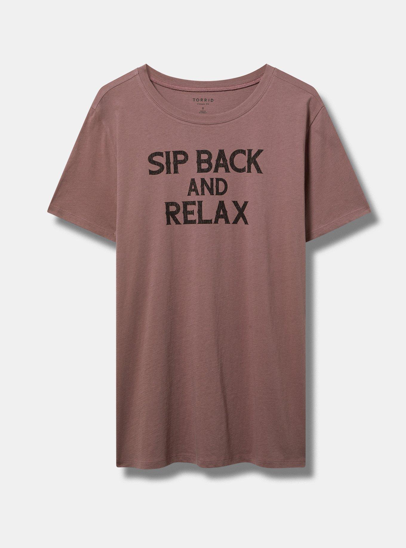 SIP BACK RELAX CLASSIC FIT HERITAGE JERSEY CREW TEE
