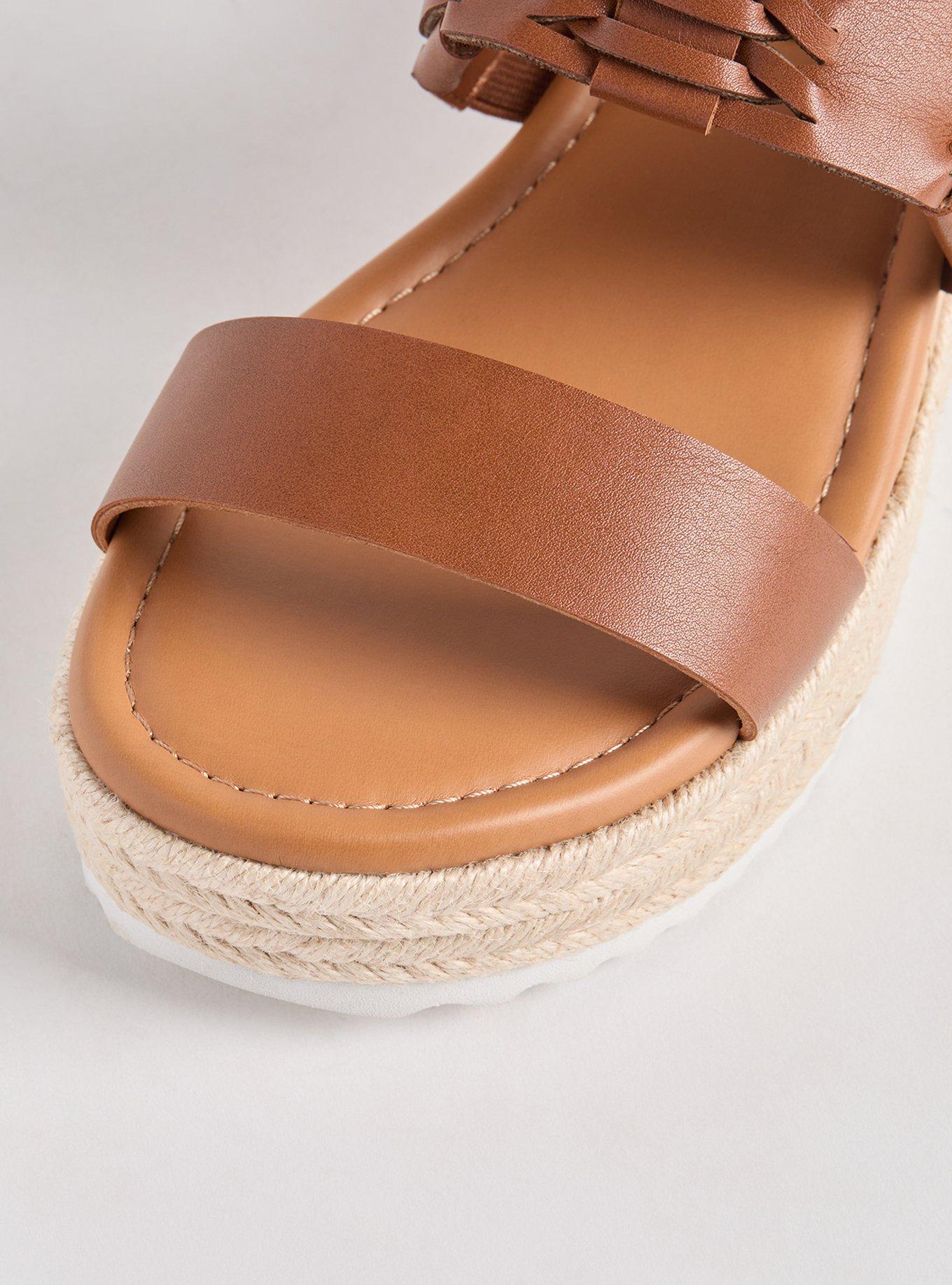 Double Strap Woven Platform Sandal (WW)