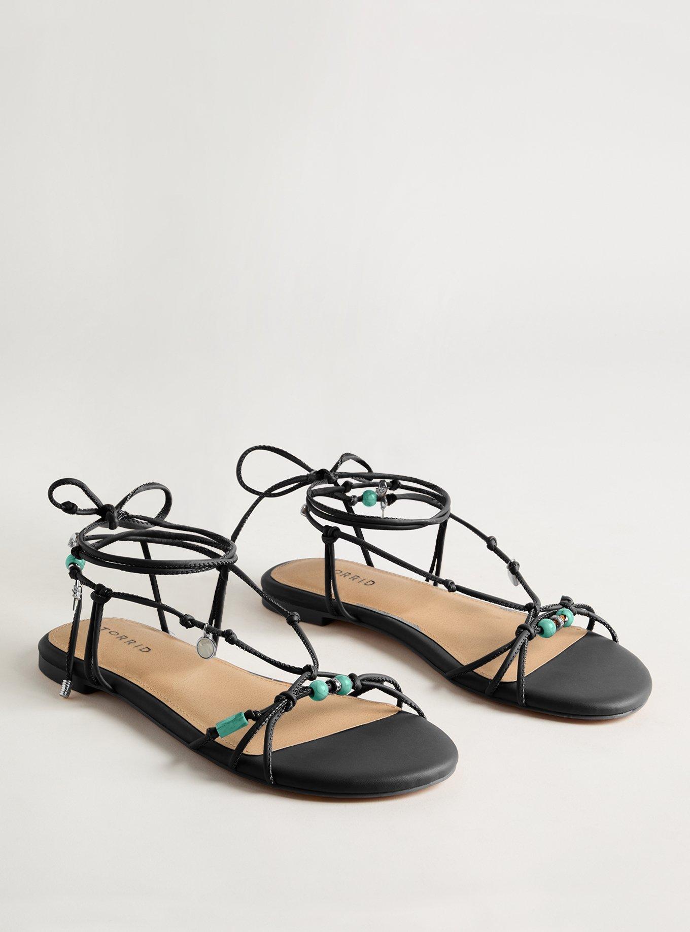 Beaded Strappy Sandal (WW)