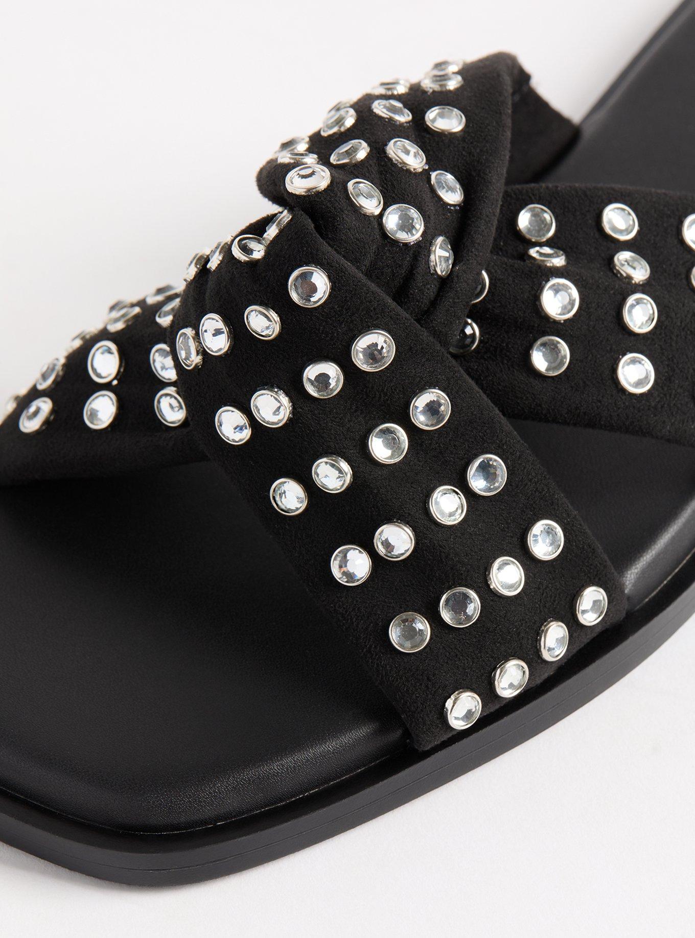 Rhinestone Knot Slide (WW)