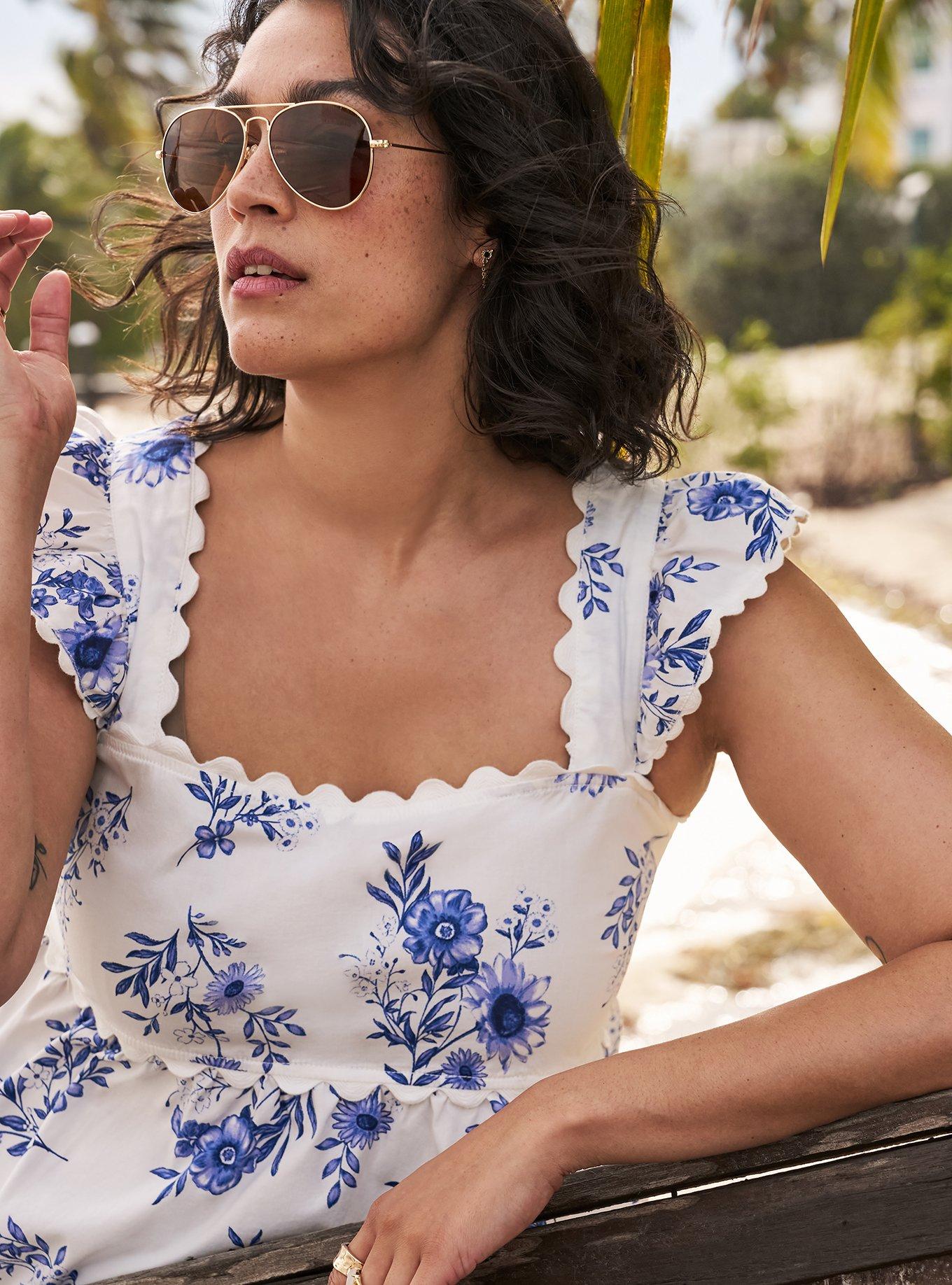 Belle Isle Ruffle Babydoll Top
