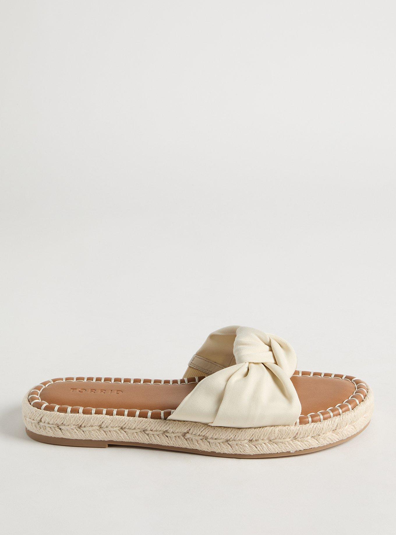 Knotted Espadrille Slide (WW)