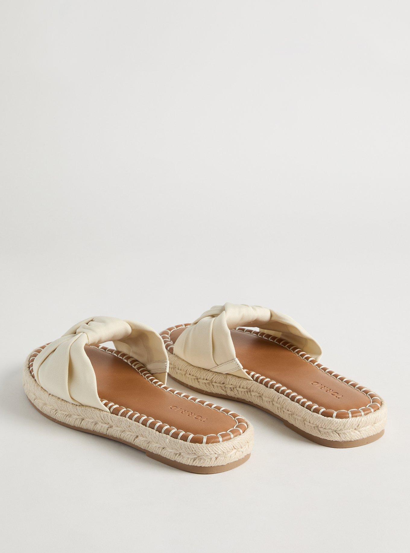 Knotted Espadrille Slide (WW)