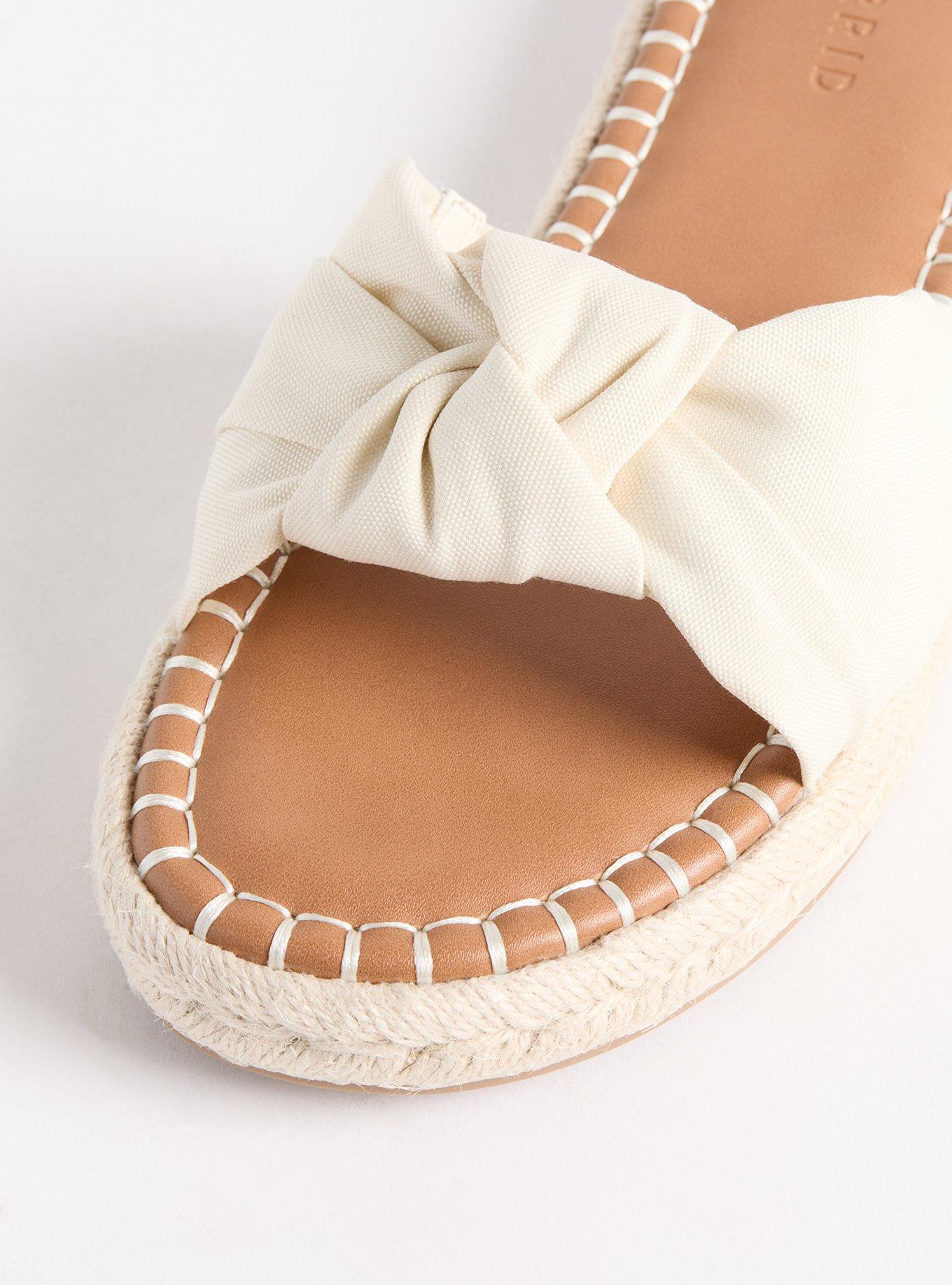 Knotted Espadrille Slide (WW)