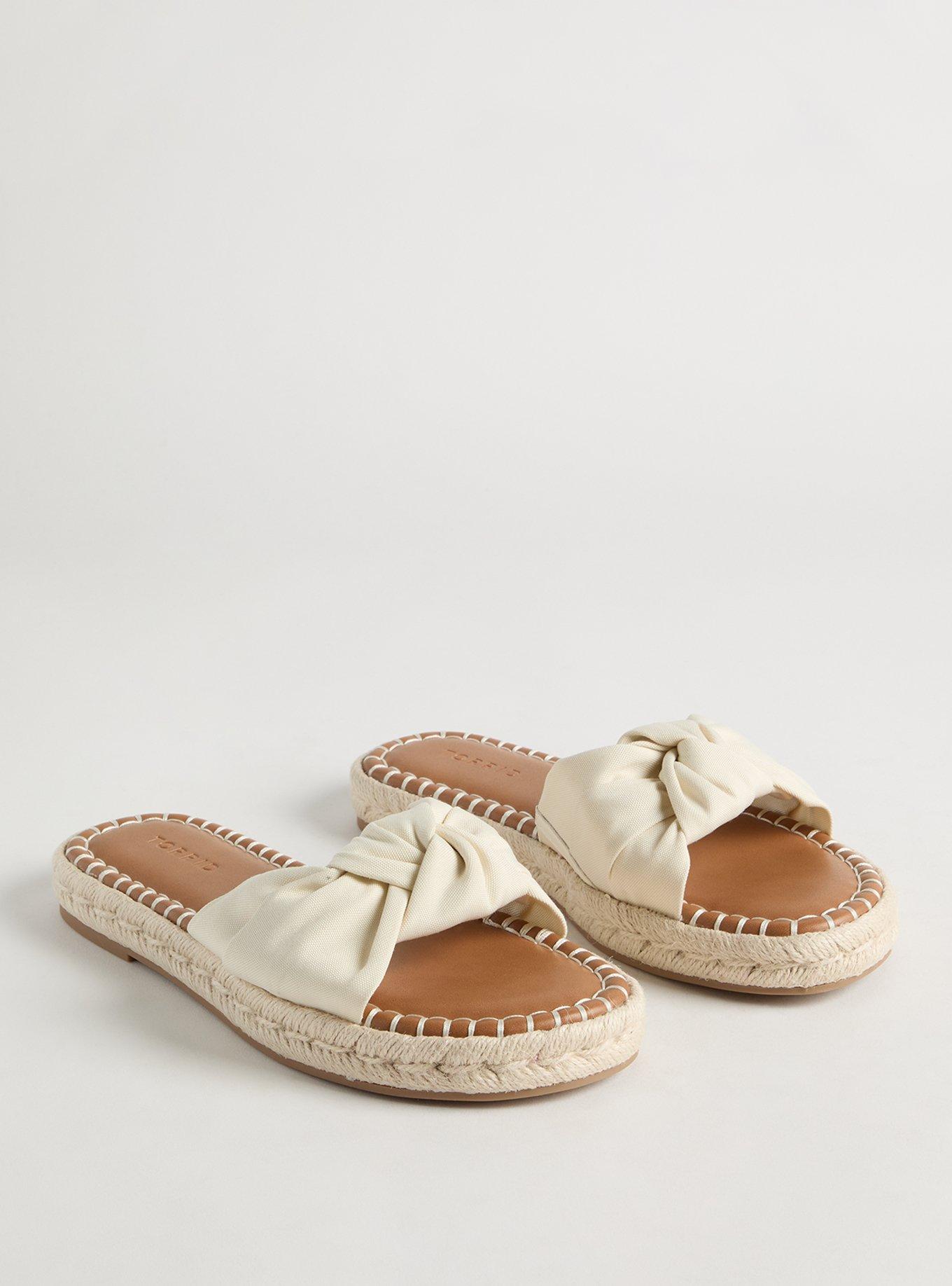Knotted Espadrille Slide (WW)