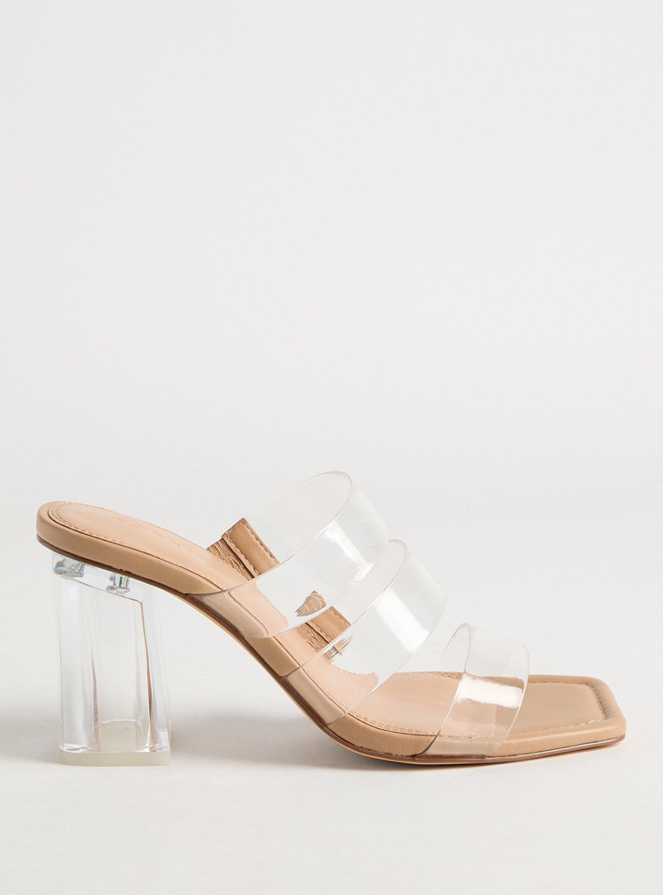Triple Strap Lucite Heel (WW)