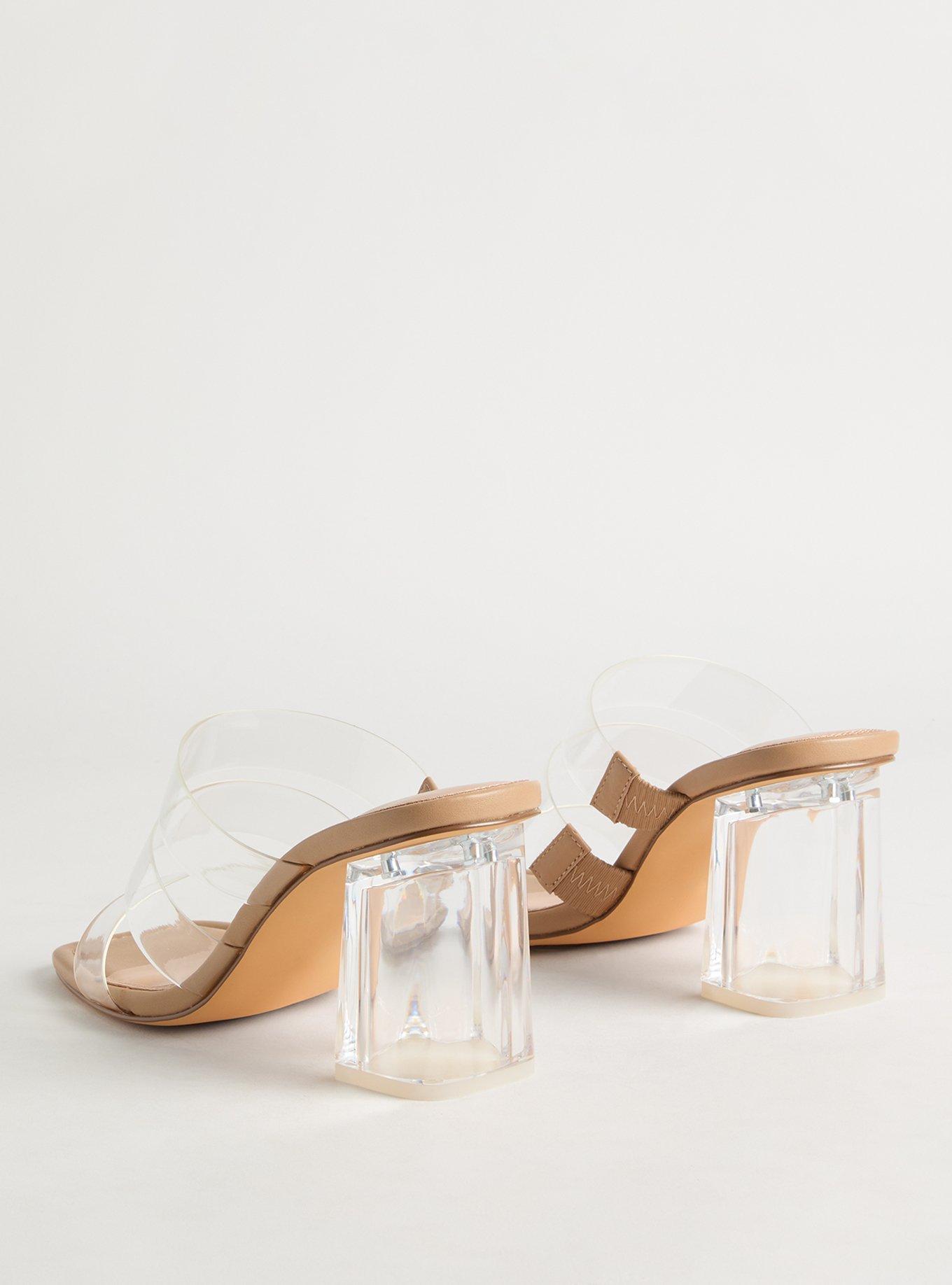 Triple Strap Lucite Heel (WW)