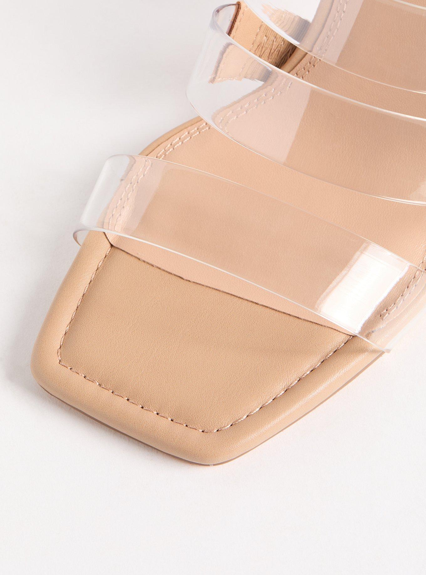 Triple Strap Lucite Heel (WW)