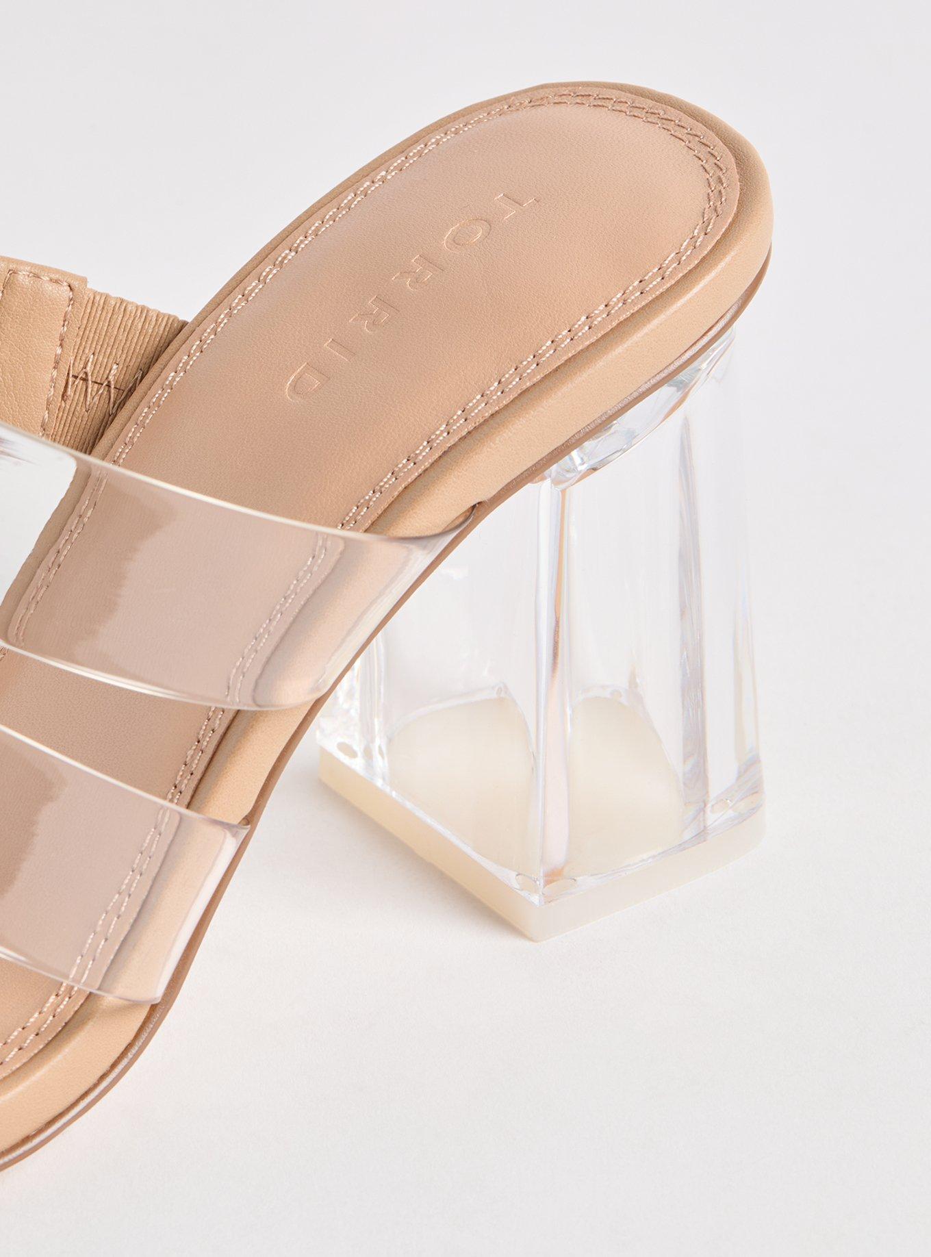 Triple Strap Lucite Heel (WW)